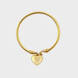 Χρυσό Βραχιόλι με Καρδιά