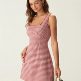 Ελαφρύ Mini Gingham Φόρεμα από την Bergamo