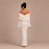 Σοφία - Off-Shoulder Ρούχο με Υφή