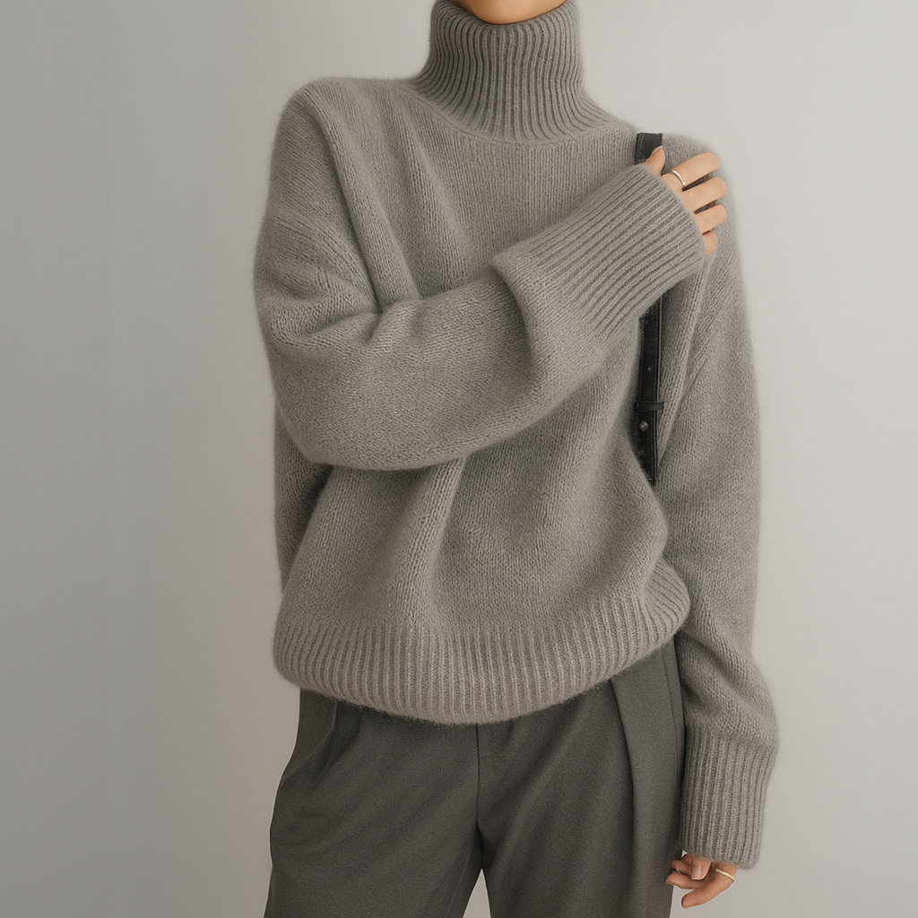 Candice - Μαλακή Oversize Μπλούζα Κασμίρ