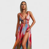 Freya | Μακριά Ρόμπα με Ζωγραφιστό Σχέδιο